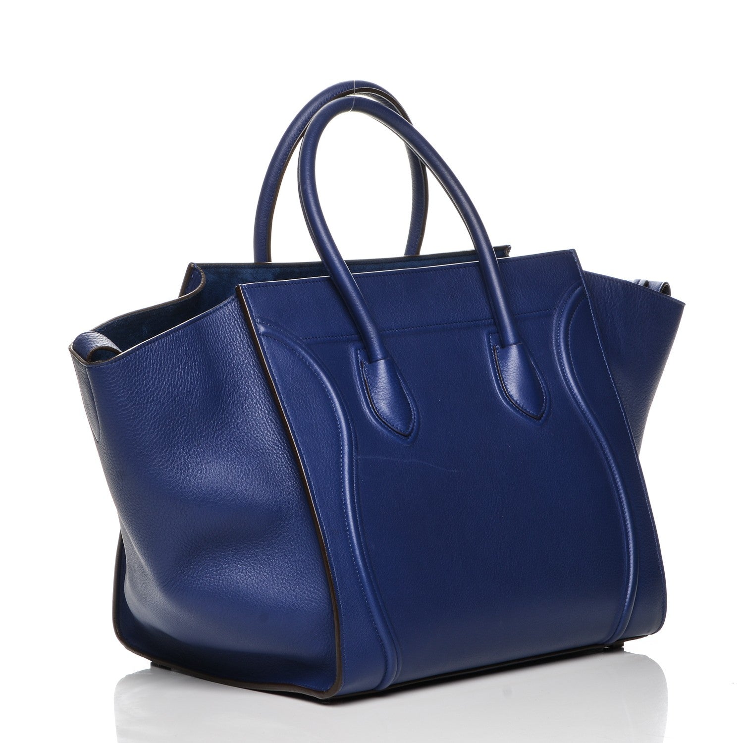 Celine Supple Calfskin Medium Phantom Luggage Indigo 2 of 7