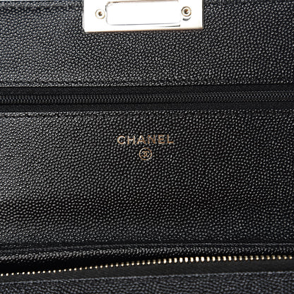 Chanel Caviar Quilted Golden Class Wallet On Chain WOC Black 5 of 11