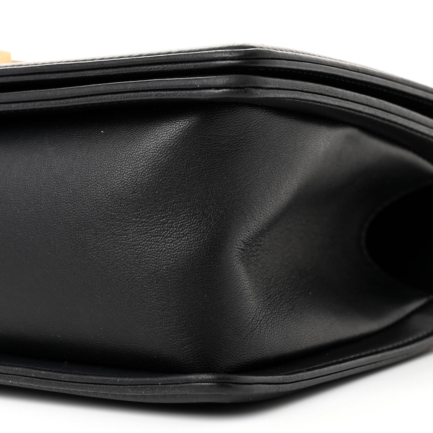 Lambskin Quilted Medium Boy Flap Black