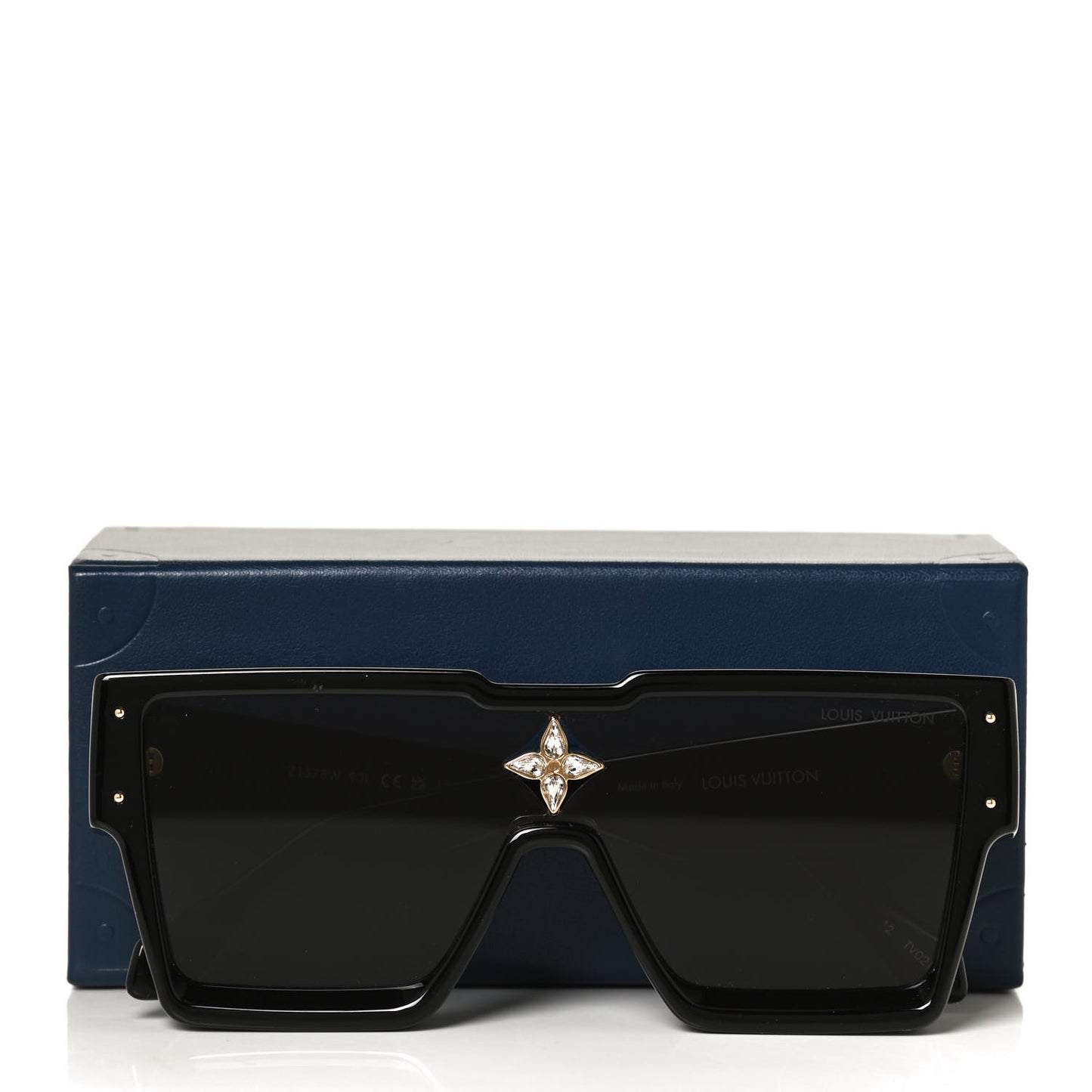 Acetate Swarovski Crystal Cyclone Sunglasses Z1578W Black