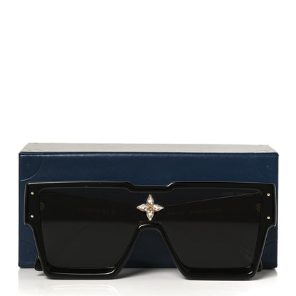 Louis Vuitton Acetate Swarovski Crystal Cyclone Sunglasses Z1578W Black 8 of 8
