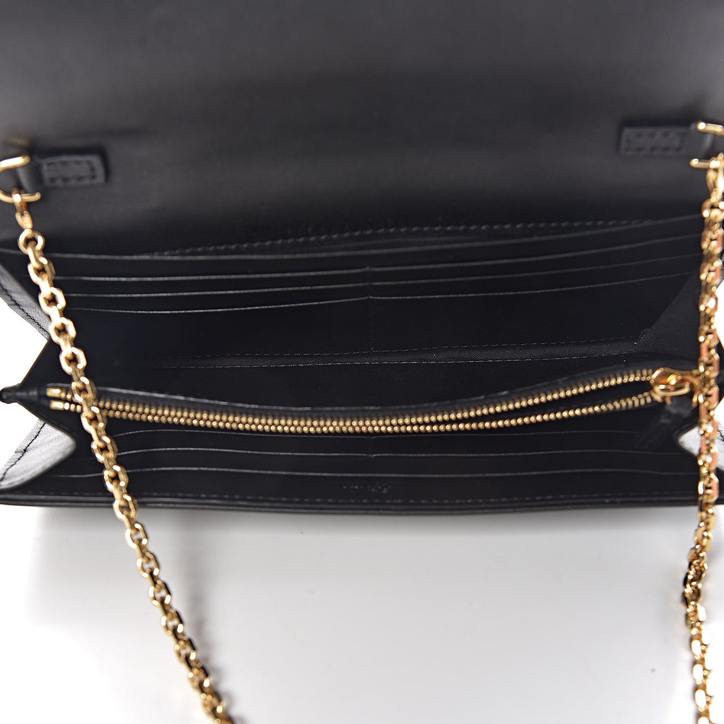 Nappa Matisse FF Embossed Continental Wallet On Chain Black