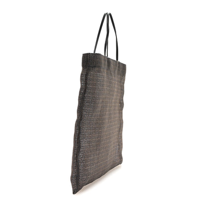 The Row Mesh Saddle Calfskin Mini Barn Tote Bag Blue 4 of 10