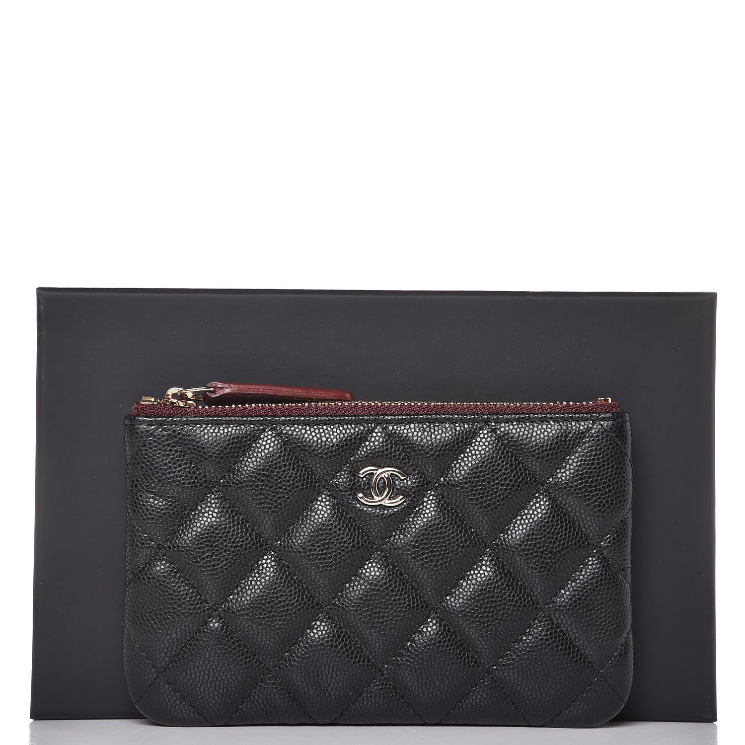 Chanel Caviar Quilted Small Cosmetic Case Black 8 of 8