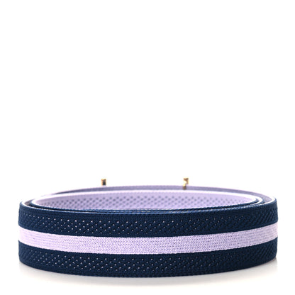 Hermes Nylon Mesh 32mm Jumbo Team Belt M Bleu Indigo Parme 2 of 6