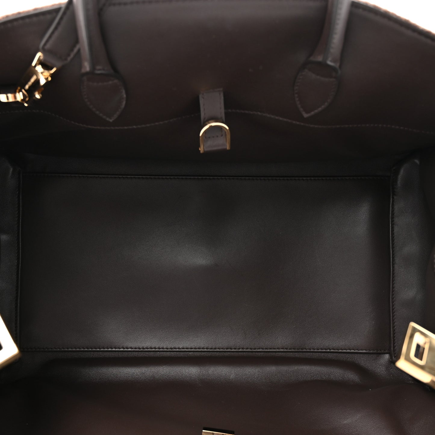 Wool Felt Medium Hug Bag Brown
