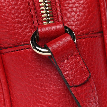 Gucci Pebbled Calfskin Small Soho Disco Bag Tabasco Red 13 of 15