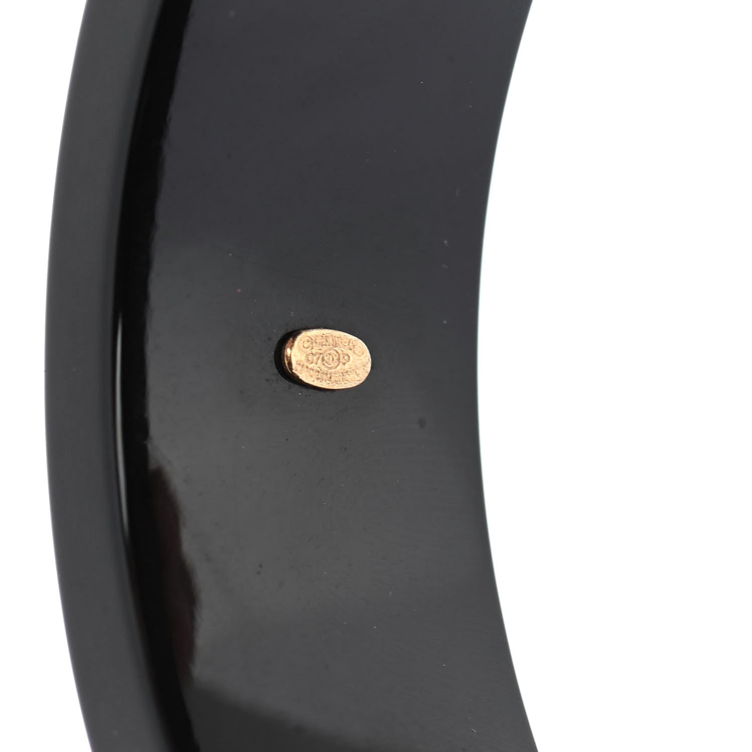 Chanel Resin La Mode Se Demode Bangle Bracelet Black 3 of 4