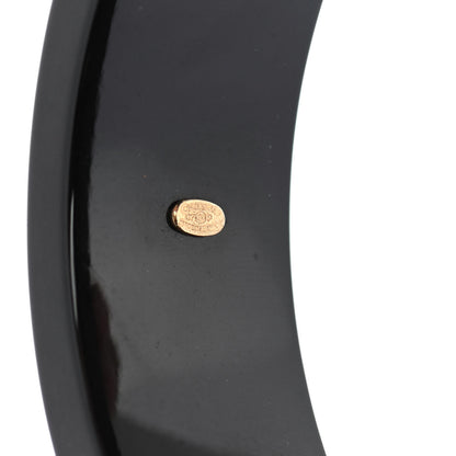 Chanel Resin La Mode Se Demode Bangle Bracelet Black 3 of 4