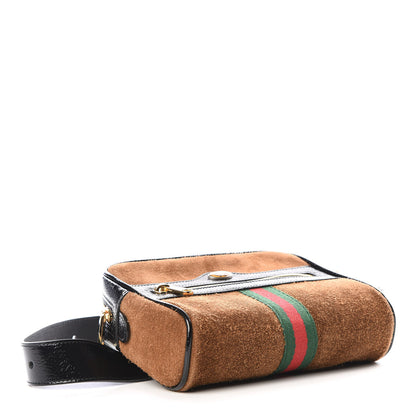 Gucci Suede Small Ophidia Belt Bag 85 34 Brown 3 of 8