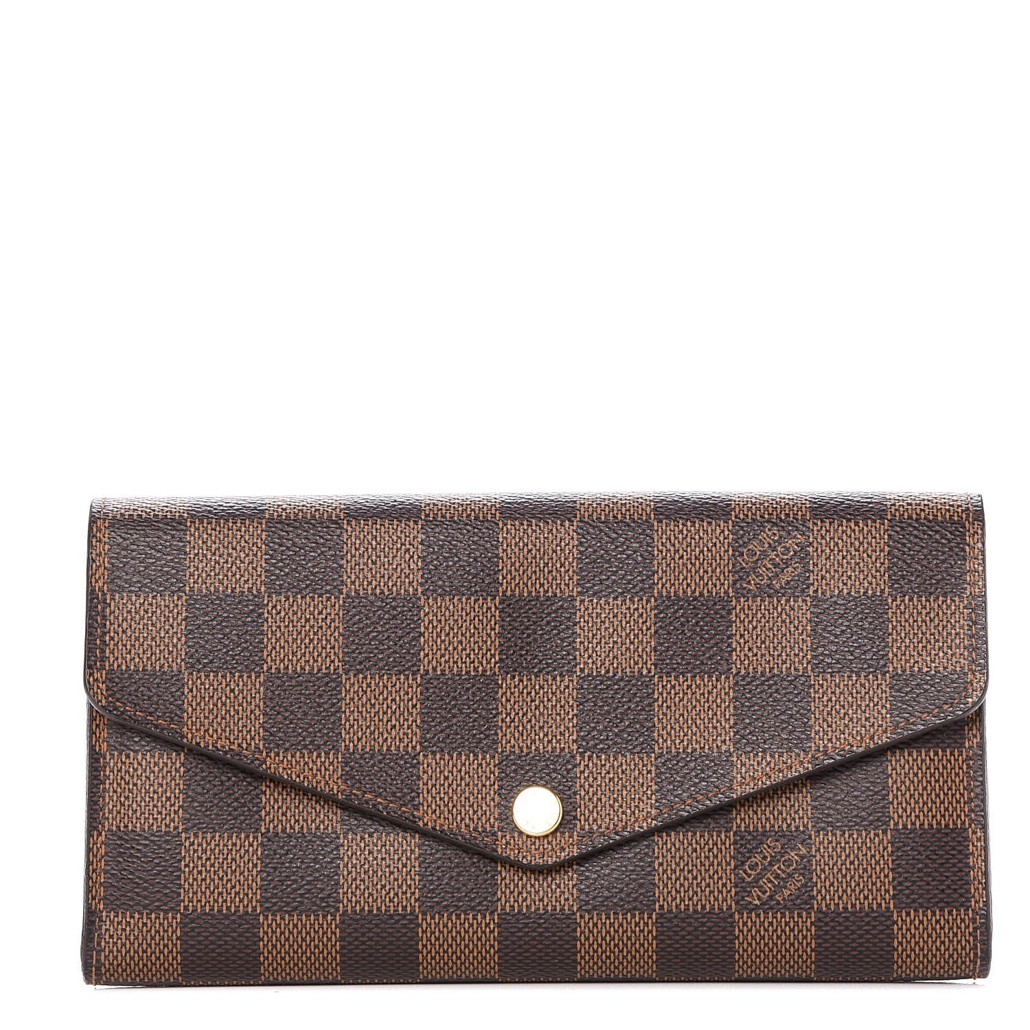 Louis Vuitton Damier Ebene Sarah Wallet NM 1 of 8