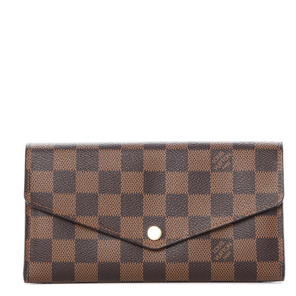 Louis Vuitton Damier Ebene Sarah Wallet NM 1 of 8