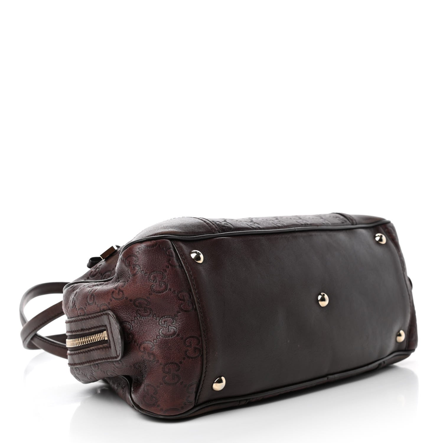 Gucci Guccissima Small Princy Satchel Brown 4 of 4