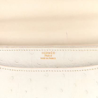 Hermes Ostrich Fonsbelle White 6 of 14