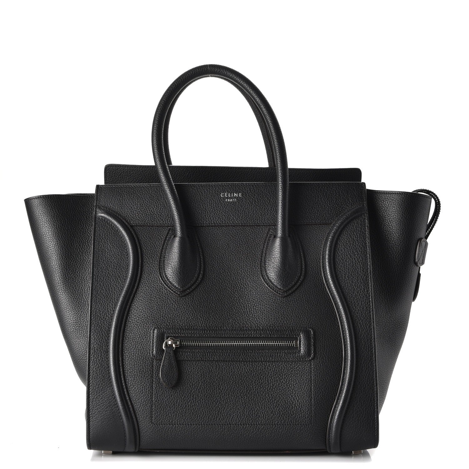 Celine Drummed Calfskin Mini Luggage Black 1 of 15