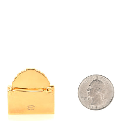 Chanel Metal CC Rue Cambon Brooch Gold 2 of 4