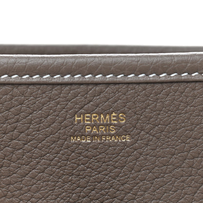 Hermes Taurillon Clemence Evelyne III PM Etoupe 5 of 7