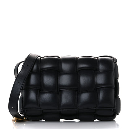 Bottega Veneta Nappa Maxi Intreccio Padded Cassette Crossbody Bag Black 1 of 10