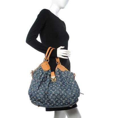 Louis Vuitton Denim Mahina XL Blue 2 of 15