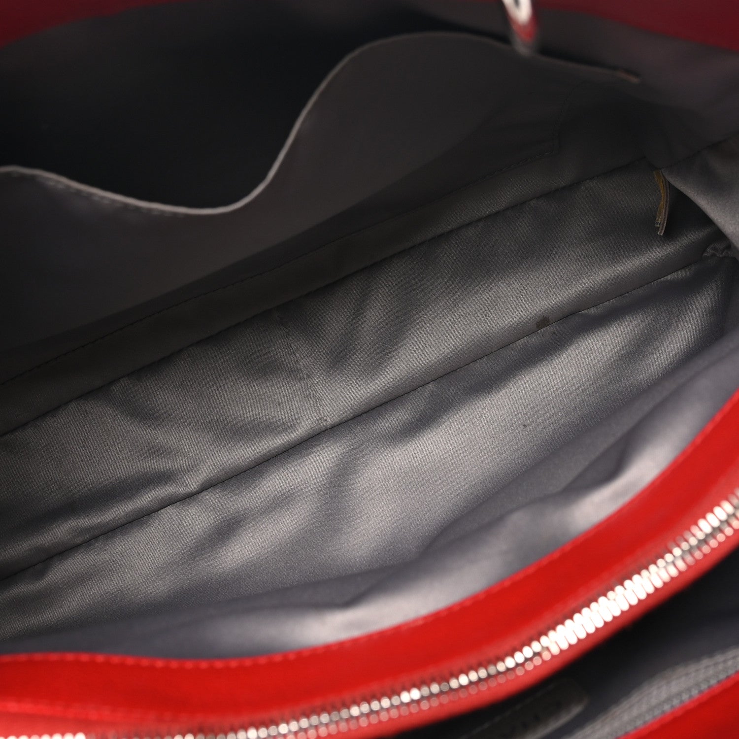 Chanel Caviar Quilted Grand Shopping Tote GST Red 5 of 10