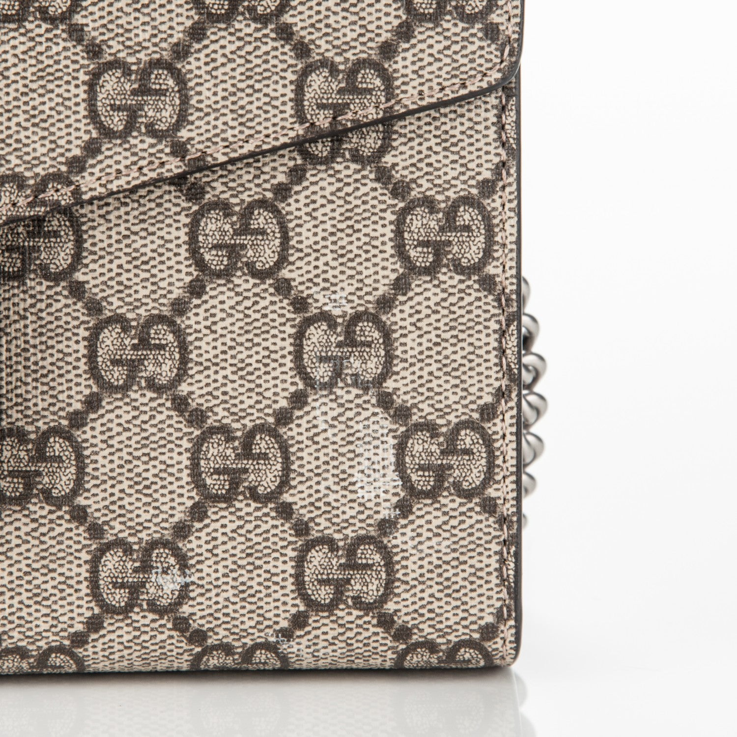 Gucci GG Supreme Monogram Mini Dionysus Chain Wallet Beige Black 8 of 8