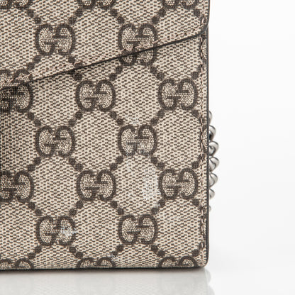 Gucci GG Supreme Monogram Mini Dionysus Chain Wallet Beige Black 8 of 8