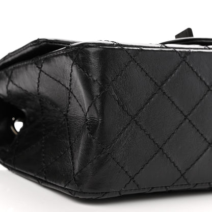 Chanel Aged Calfskin Quilted 2.55 Reissue Mini Flap So Black 9 of 10