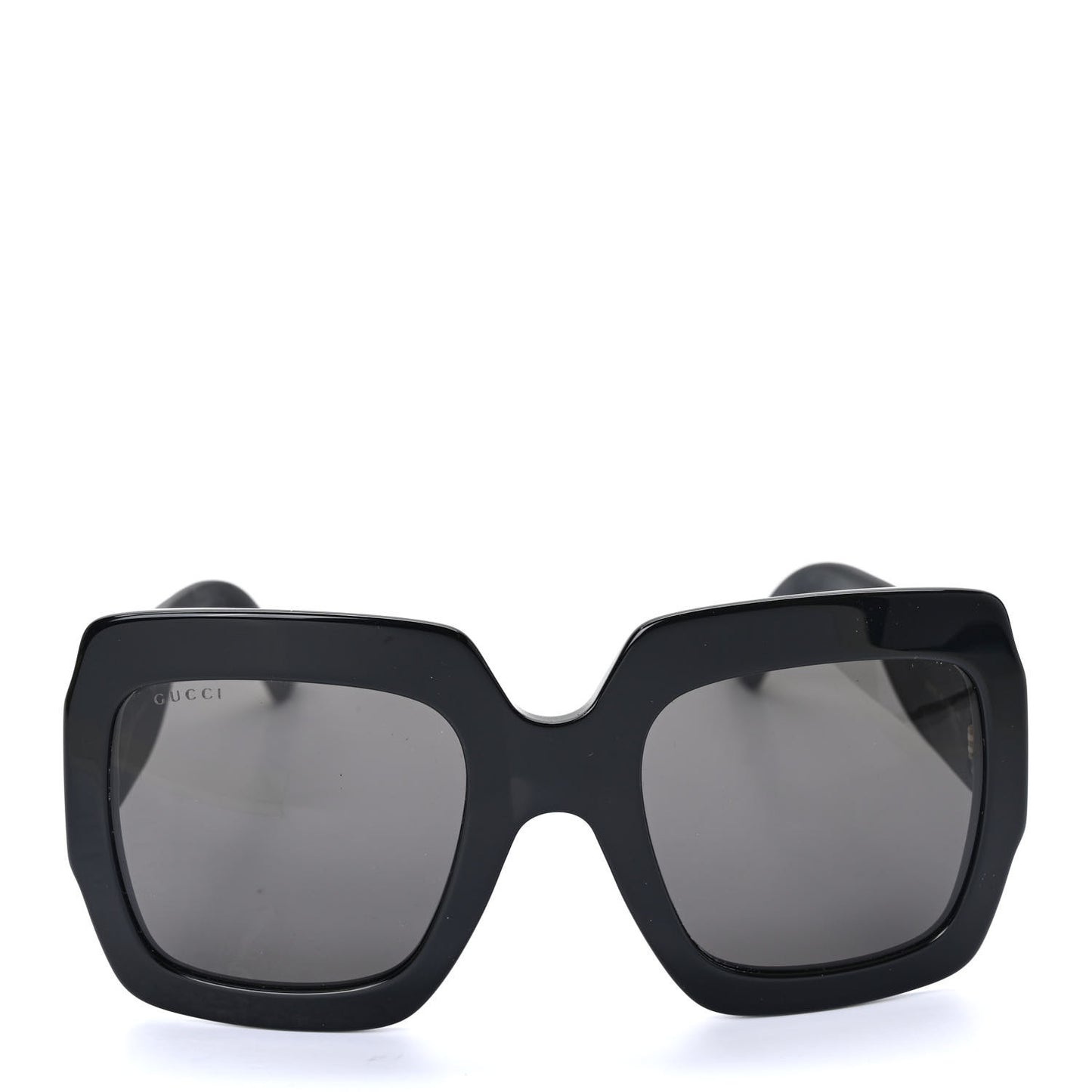 Square Frame GG0102S Sunglasses Glitter Gold