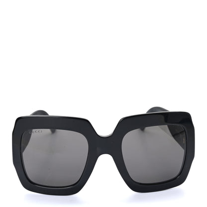 Gucci Square Frame GG0102S Sunglasses Glitter Gold 2 of 9
