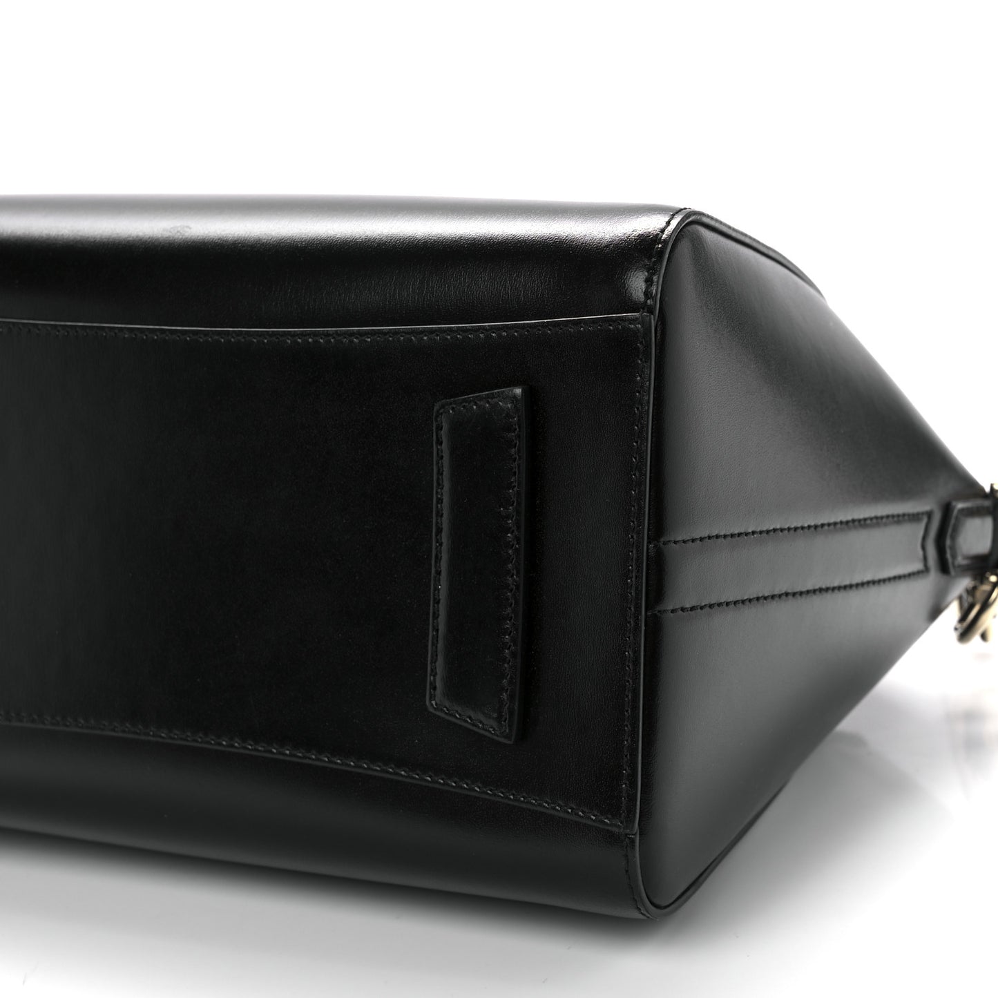 Shiny Lord Calfskin Small Antigona Black