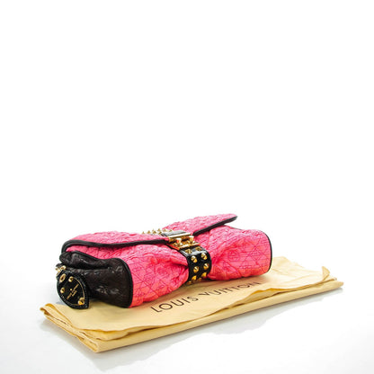 Louis Vuitton Satin Quilted Monogram Coquette Pochette Bunny Pink 4 of 8