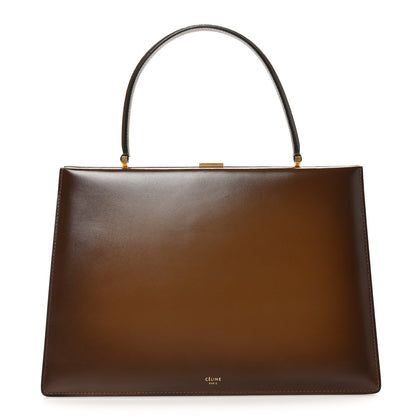 Celine Patina Box Calfskin Medium Clasp Bag Camel 1 of 9