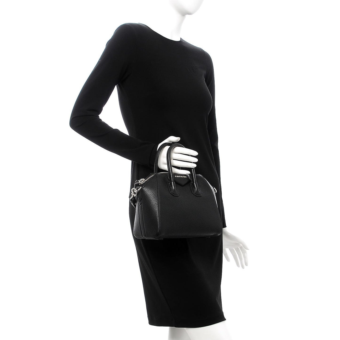 Sugar Goatskin Mini Antigona Black