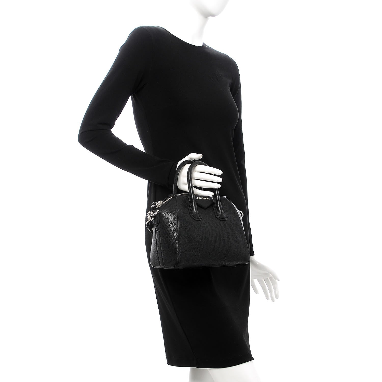 Givenchy Sugar Goatskin Mini Antigona Black 3 of 8
