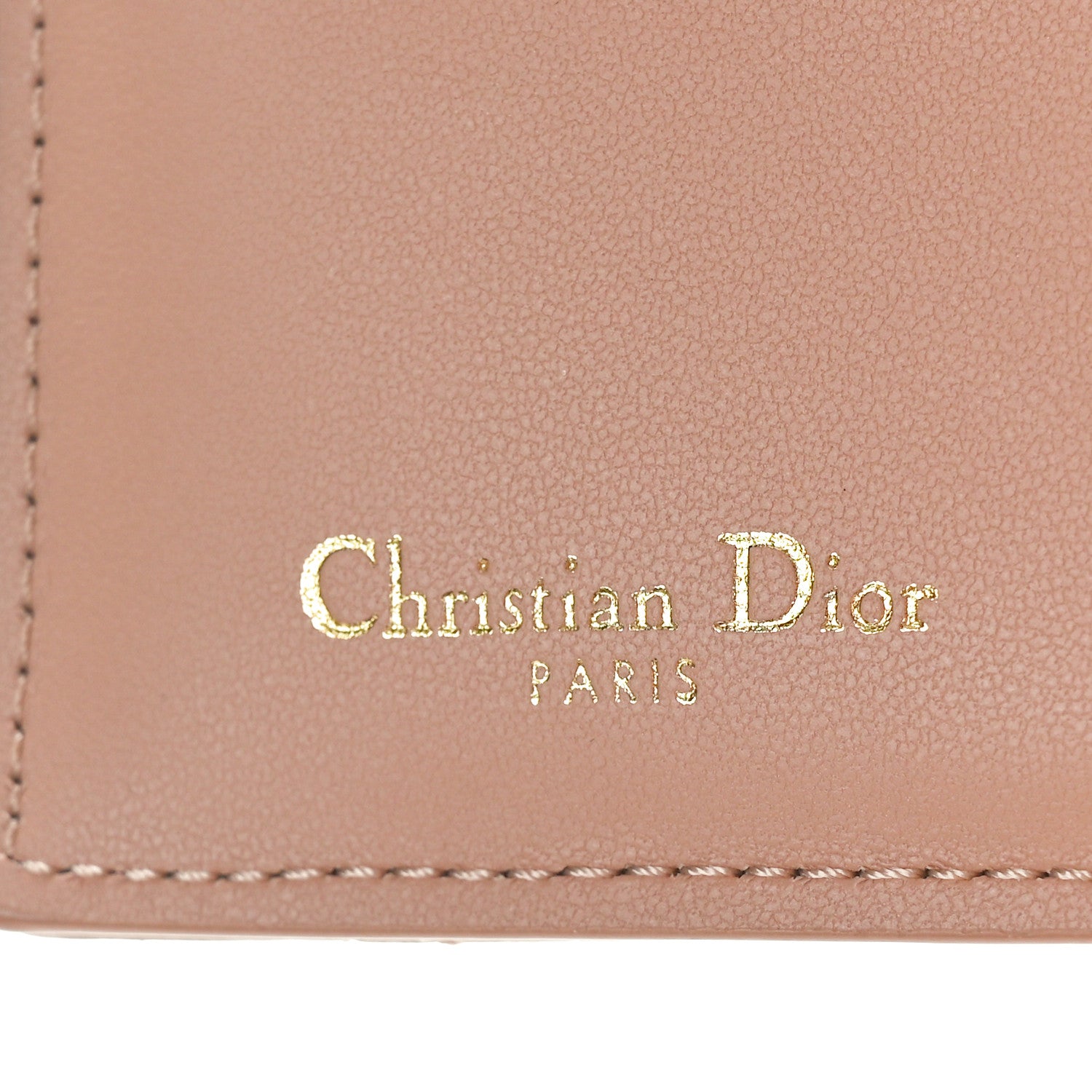 Christian Dior Grained Calfskin Supple Cannage Caro Dahlia Wallet Rose Des Vents 6 of 7