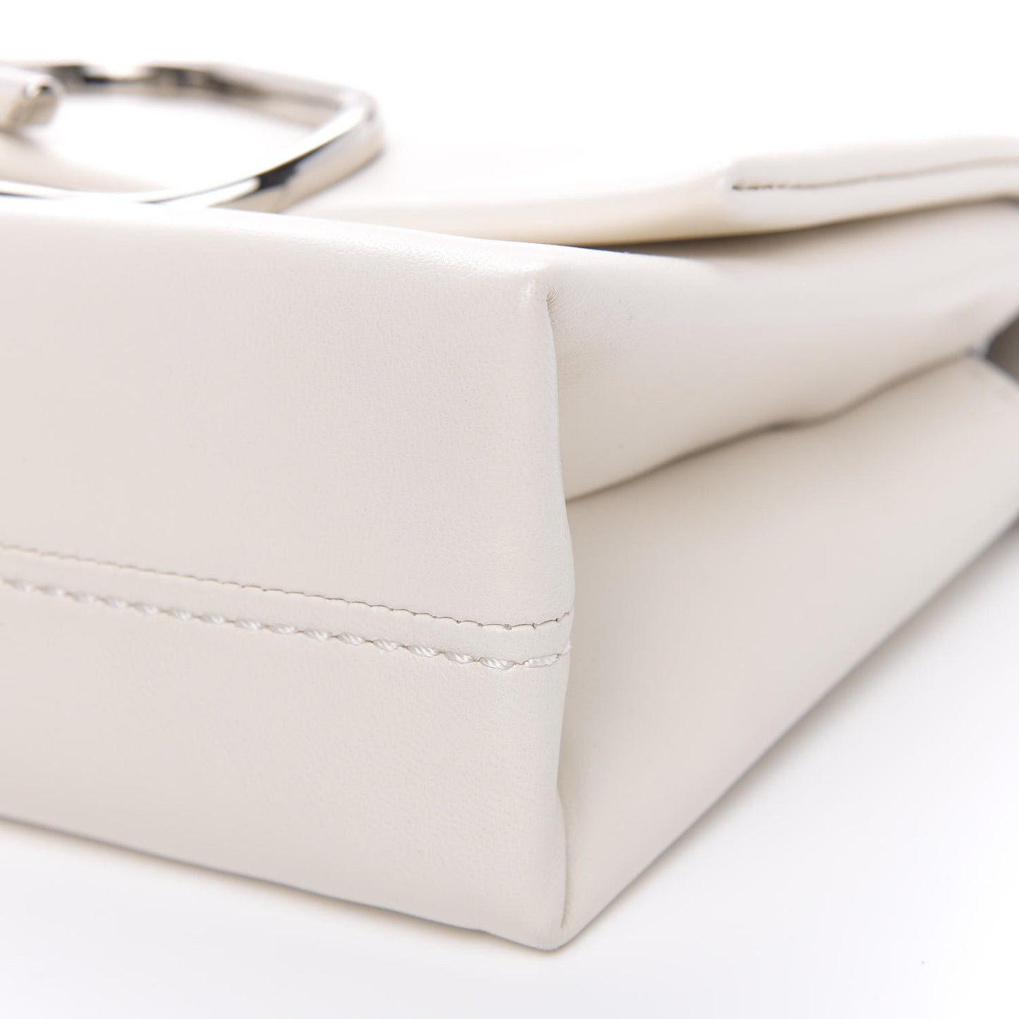 3.1 Calfskin Alix Soft Flap Clutch White