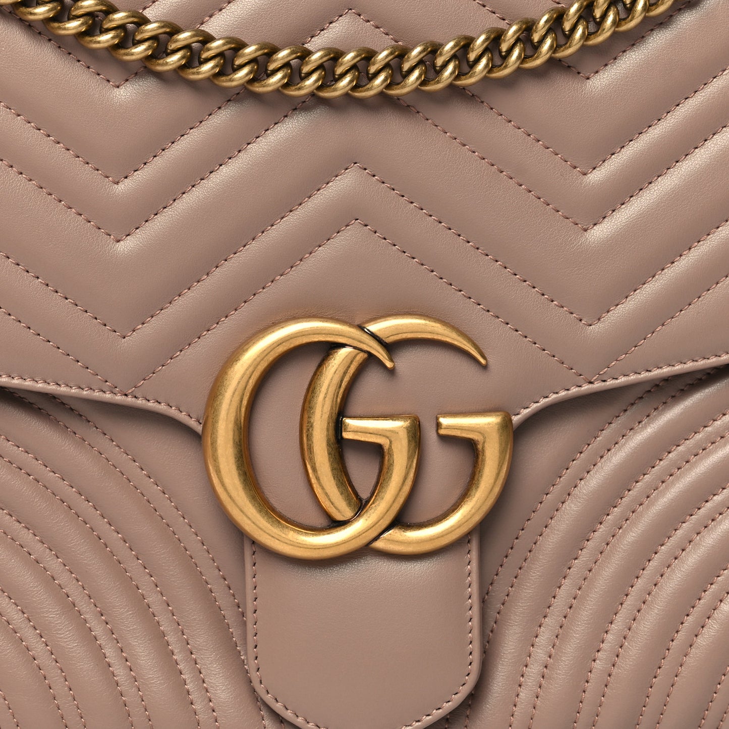 Calfskin Matelasse Large GG Marmont Shoulder Bag Porcelain Rose