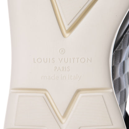 Louis Vuitton Nylon Suede Damier Fastlane Low Sneakers 8.5 Grey Black 5 of 10