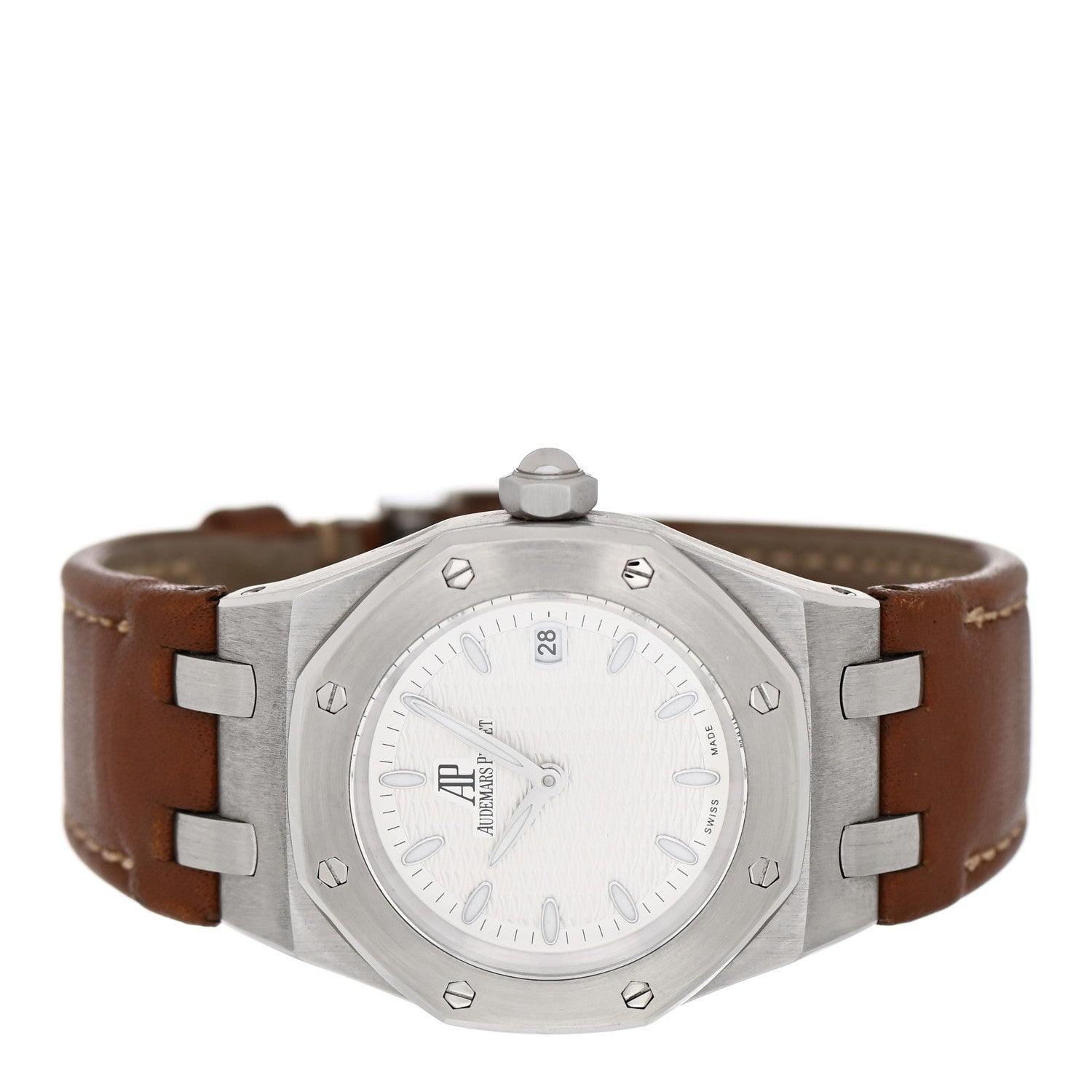 Audemars Piguet Stainless Steel Calfskin 33mm Royal Oak Lady Quartz Watch 67600ST.OO.D080VS.01 2 of 4