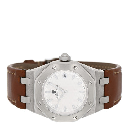 Audemars Piguet Stainless Steel Calfskin 33mm Royal Oak Lady Quartz Watch 67600ST.OO.D080VS.01 2 of 4