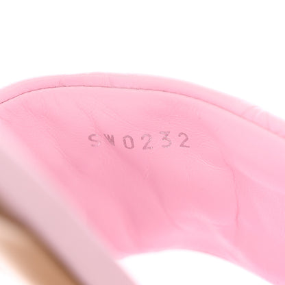 Louis Vuitton Lambskin Embossed Monogram Revival Flat Mules 38 Rose Clair 8 of 8