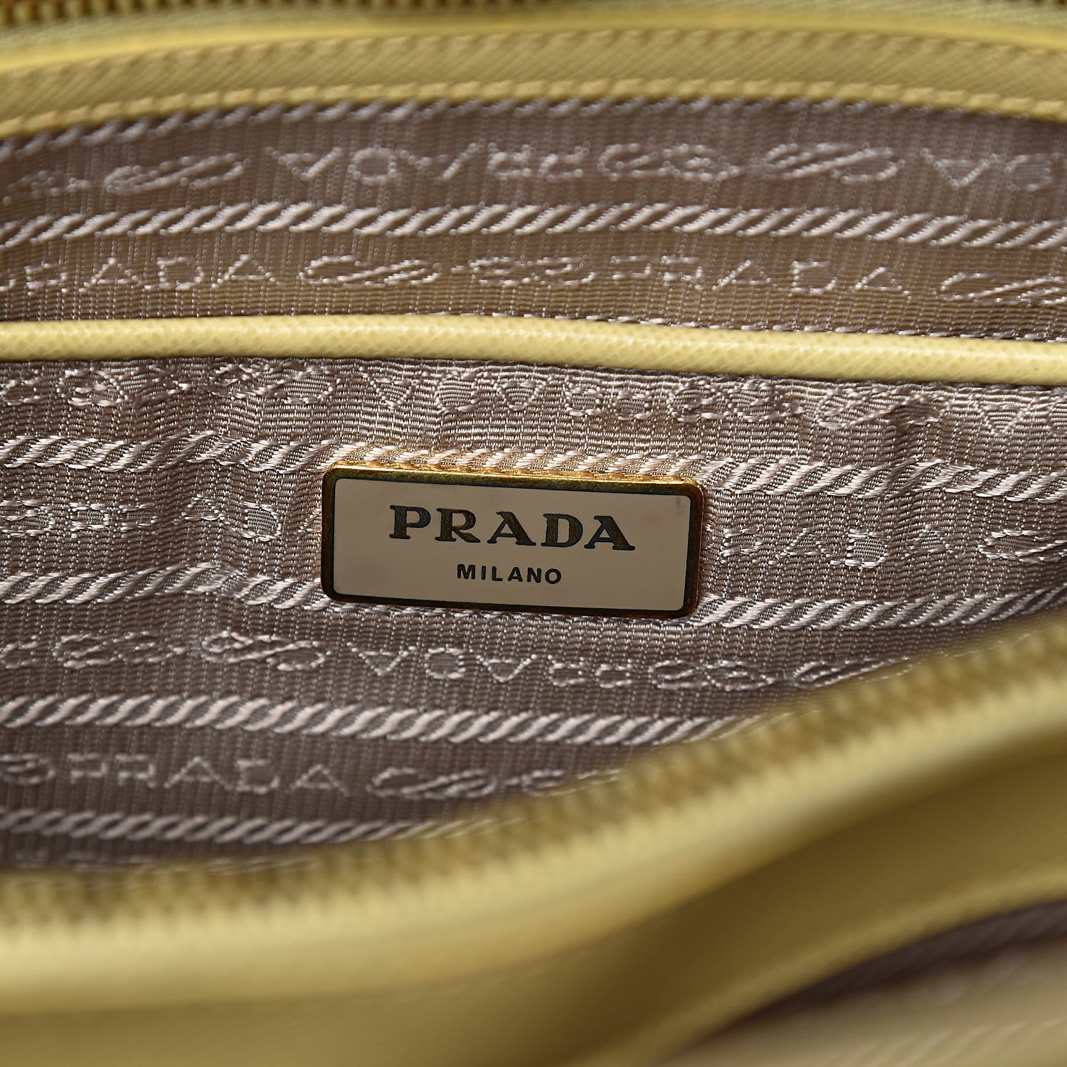 Prada Saffiano Lux Open Promenade Tote Ananas 6 of 16