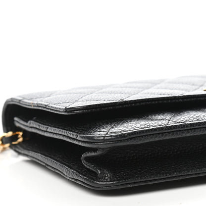 Chanel Caviar Quilted Wallet On Chain WOC Black 8 of 11