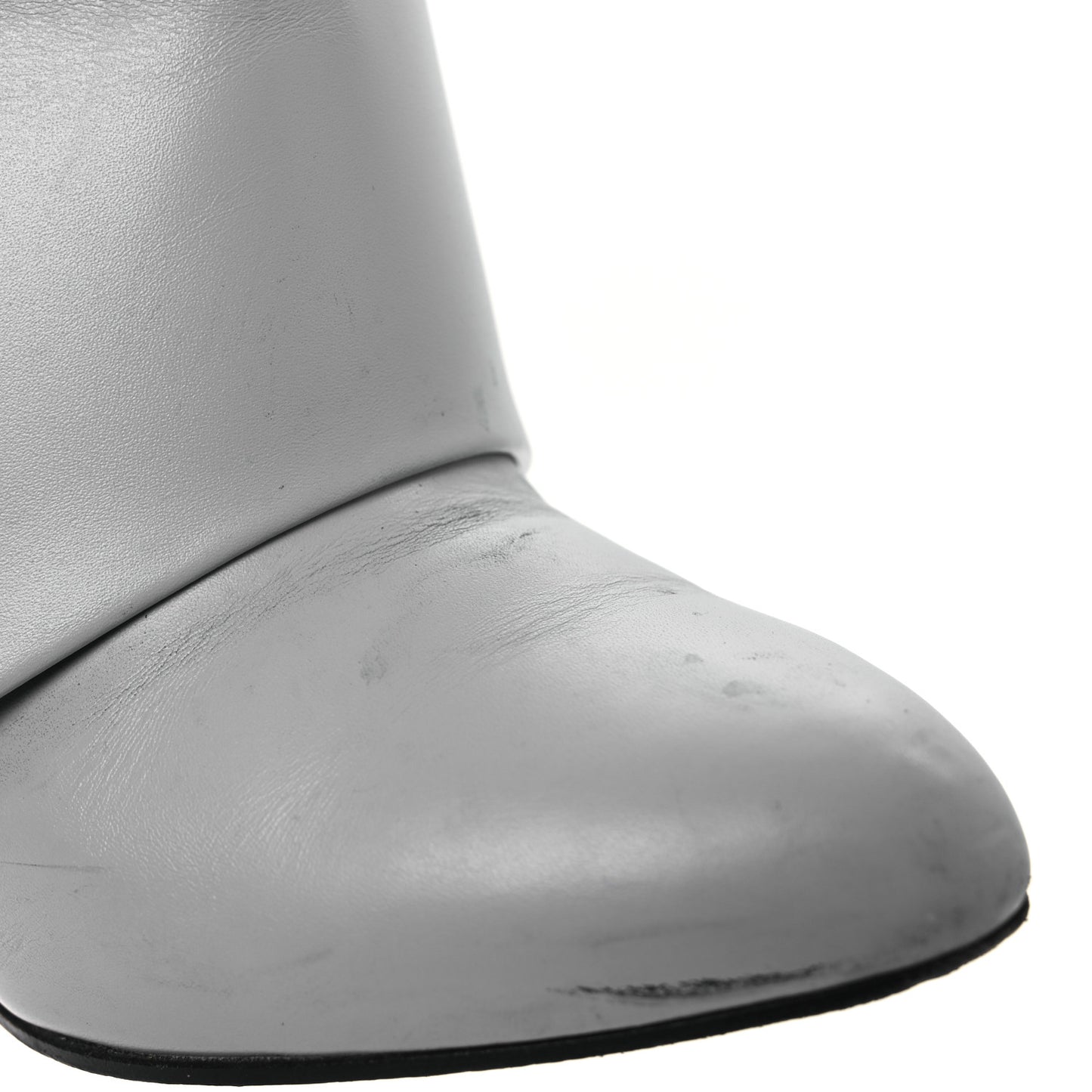 Calfskin Shark Lock Pant Boots 36.5 Grey