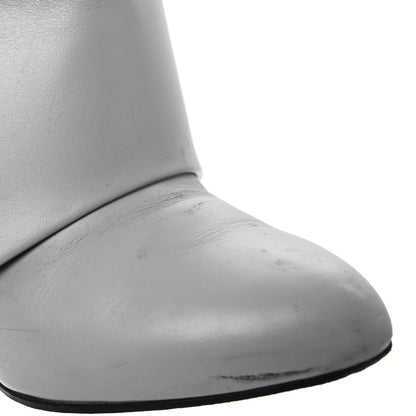 Givenchy Calfskin Shark Lock Pant Boots 36.5 Grey 15 of 16