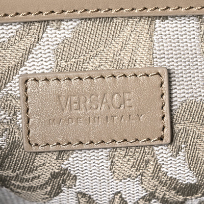 Versace Jacquard Barocco Small Athena Tote Beige 6 of 9