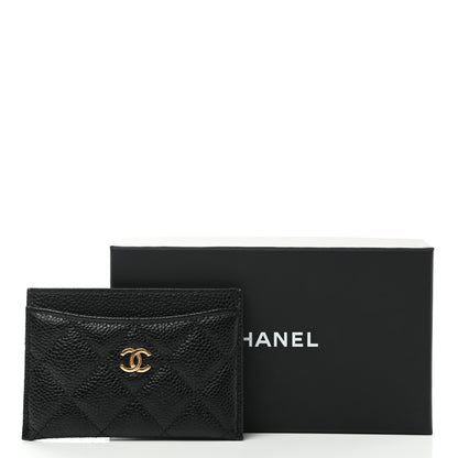 Chanel Caviar Quilted Card Holder Black 9 of 9