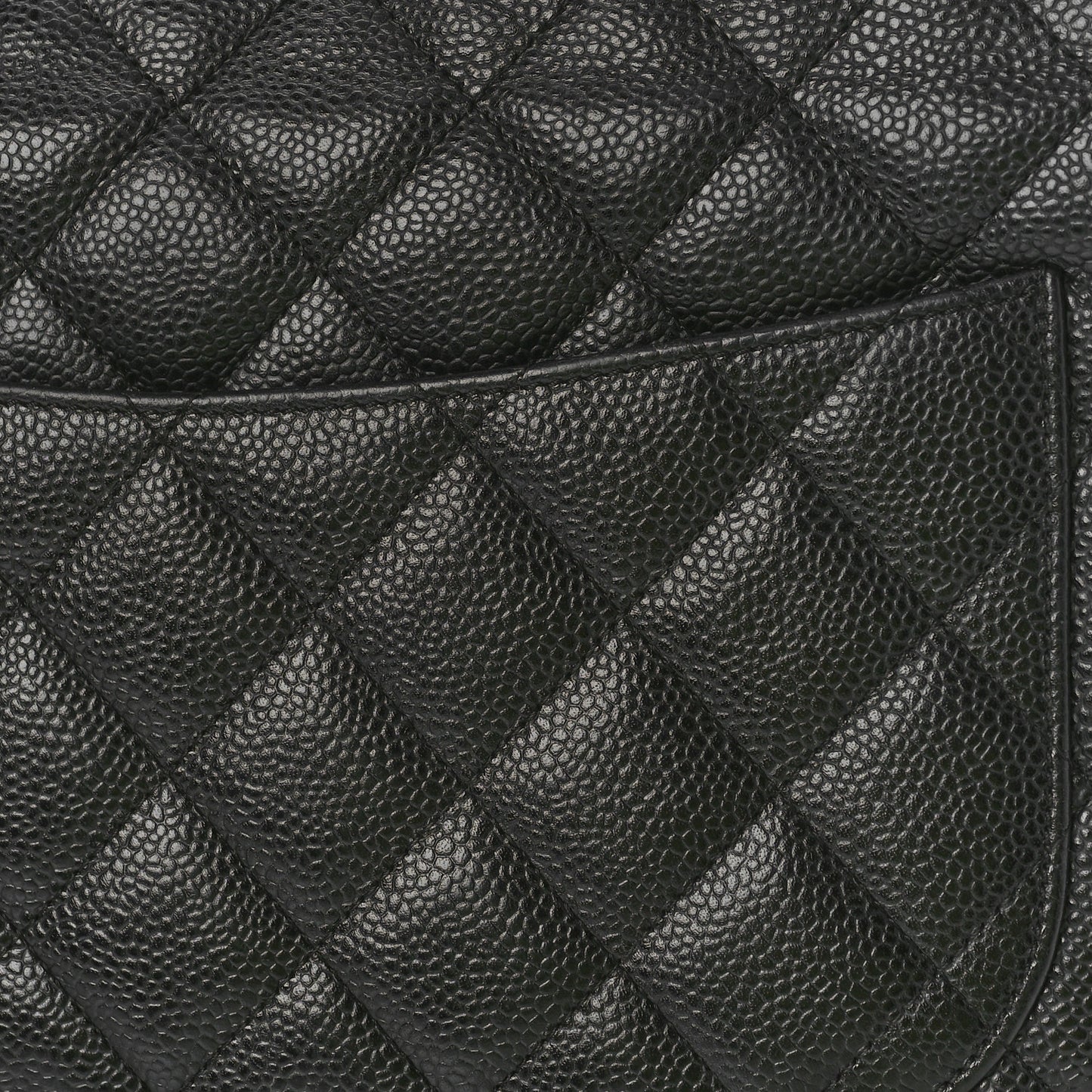 Caviar Quilted Jumbo Single Flap Black