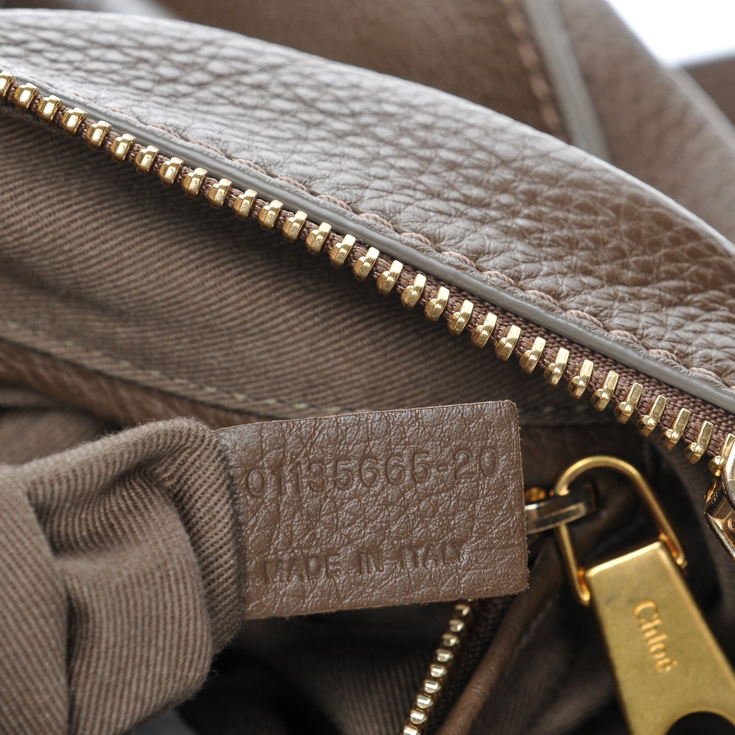 Calfskin Medium Marcie Satchel Brown Seed