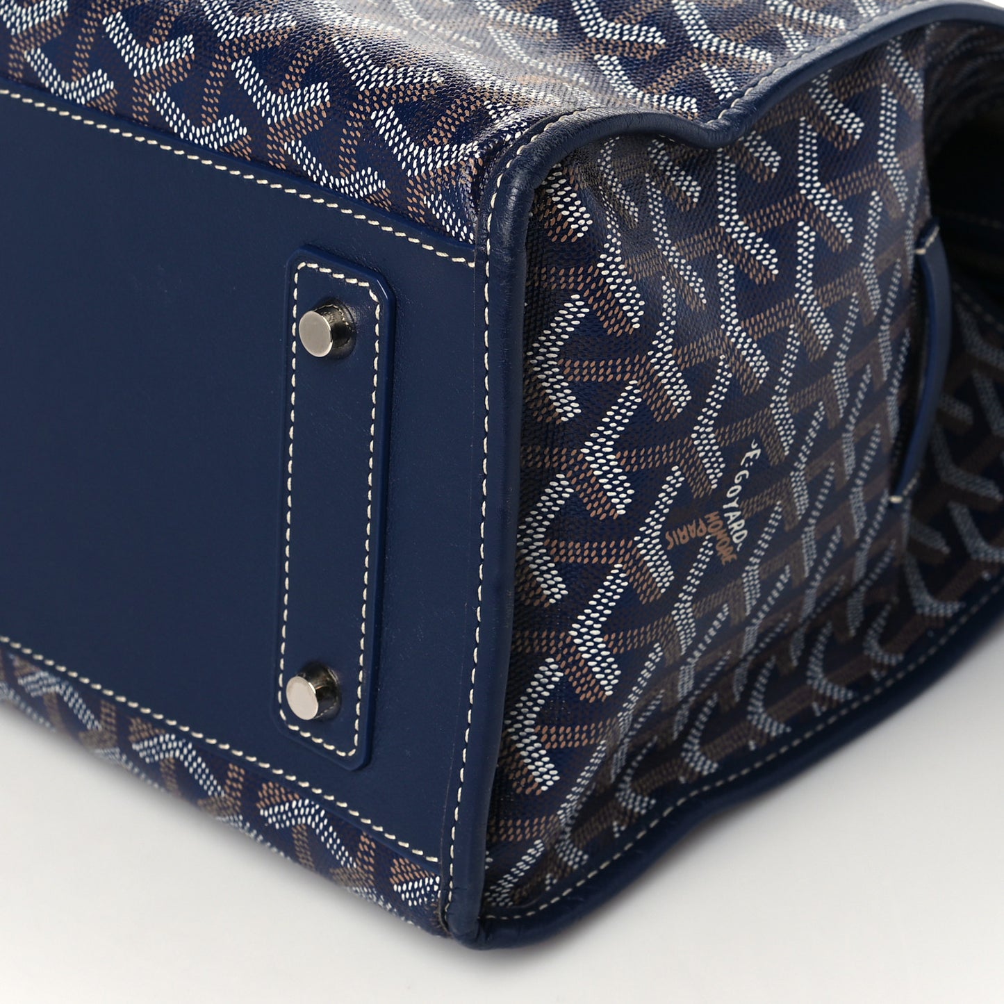 Goyardine Marquises Tote Navy